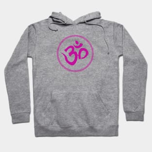 Spiritual Om Yoga Purple Meditation Symbol Hoodie